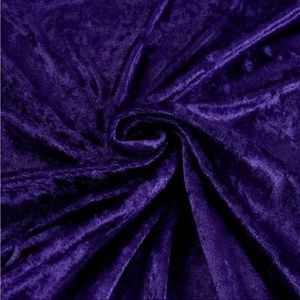 Stretch velour-velvet purple fabric (5 Yards)